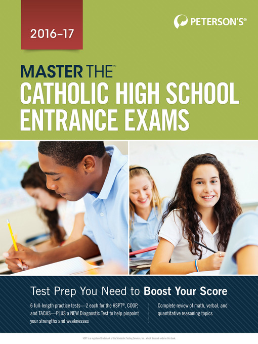 Title details for Master the Catholic High School Entrance Exams 2016-2017 by Peterson's - Available